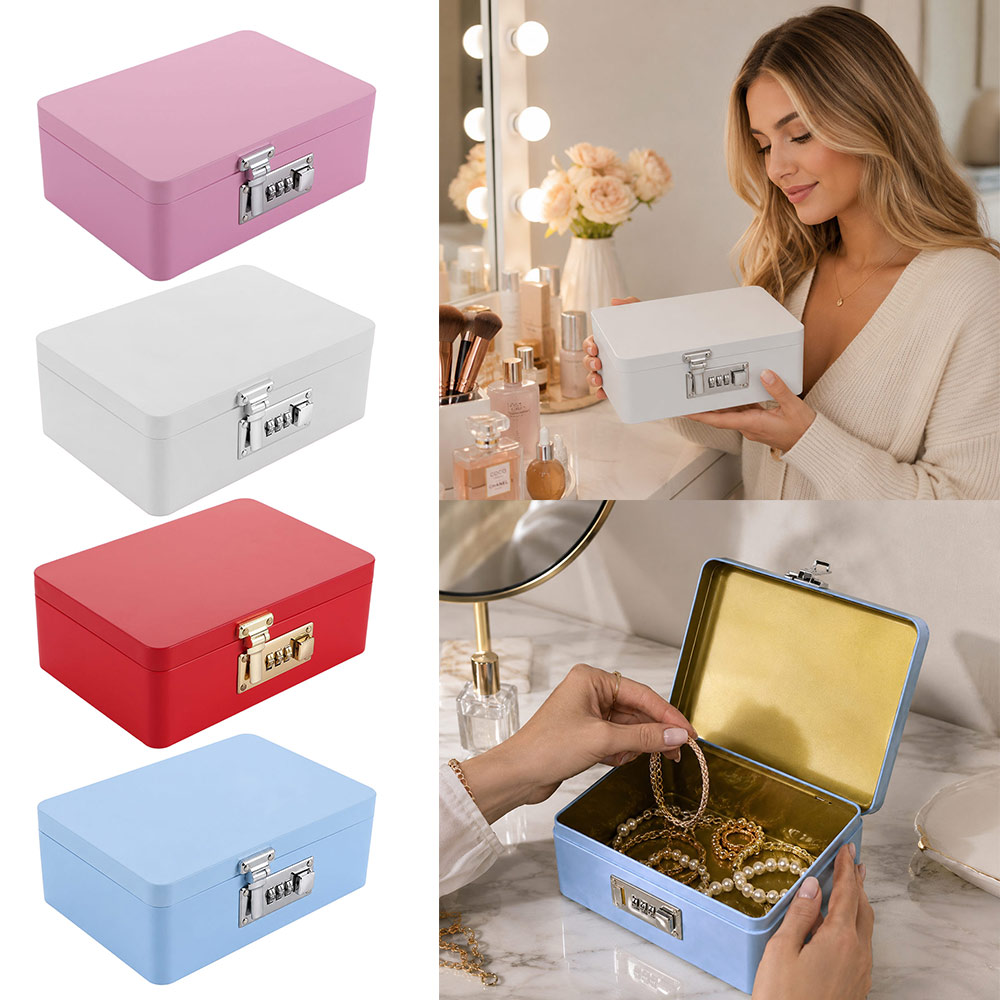 Medicine Cabinet Lock - Kombinationsschloss, Zahlenschloss, Aufbewahrungsbox, Metallkonstruktion, rechteckige Form,
