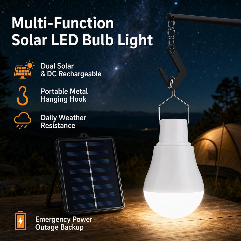 Solar-LED-Glühbirne, IP65 wass – Power Outage Light Bewertung und Preis